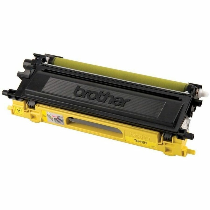 Brother TN110Y Original Laser Toner Cartridge – Yellow – 1 Each – 1500 Pages