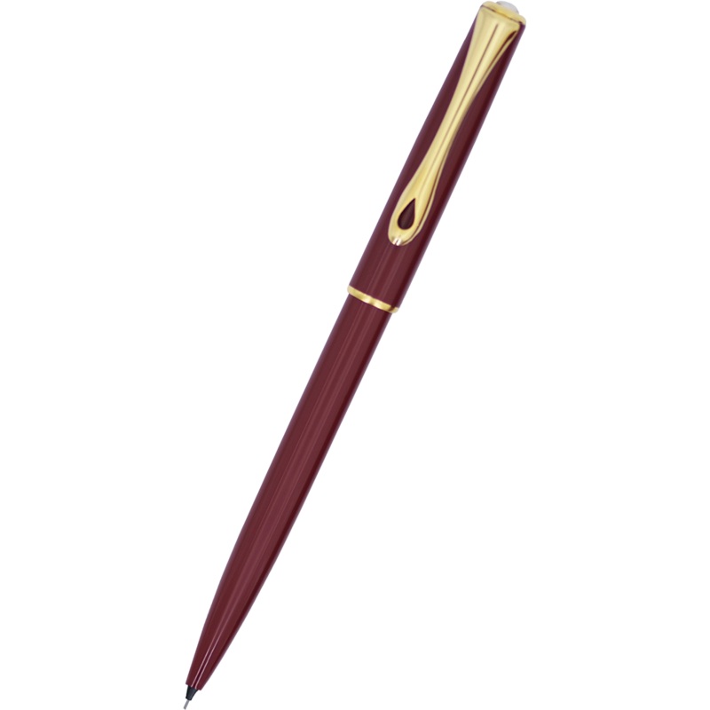 Diplomat Traveller Mechanical Pencil – Dark Red – Gold