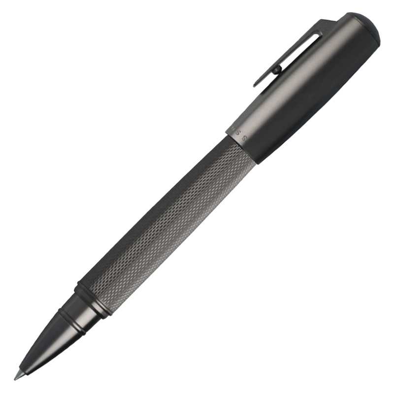 Hugo Boss Pure Matte Roller Ball Pen – Dark Chrome PVD