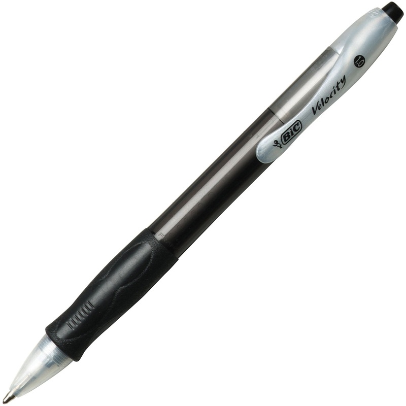 BIC Retractable Ballpoint Pens – 1 mm Medium Pen Point – Refillable – Retractable – Black Ink – Black Barrel – Tungsten Carbide Tip – 36 / Box
