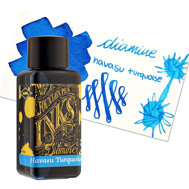 Diamine Bottled Ink in Havasu Turquoise 80ml