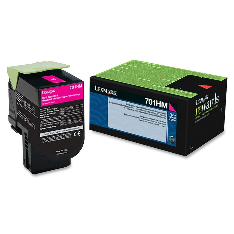 Lexmark Unison 701HM Original High Yield Laser Toner Cartridge – Magenta – 1 Each – 3000 Pages
