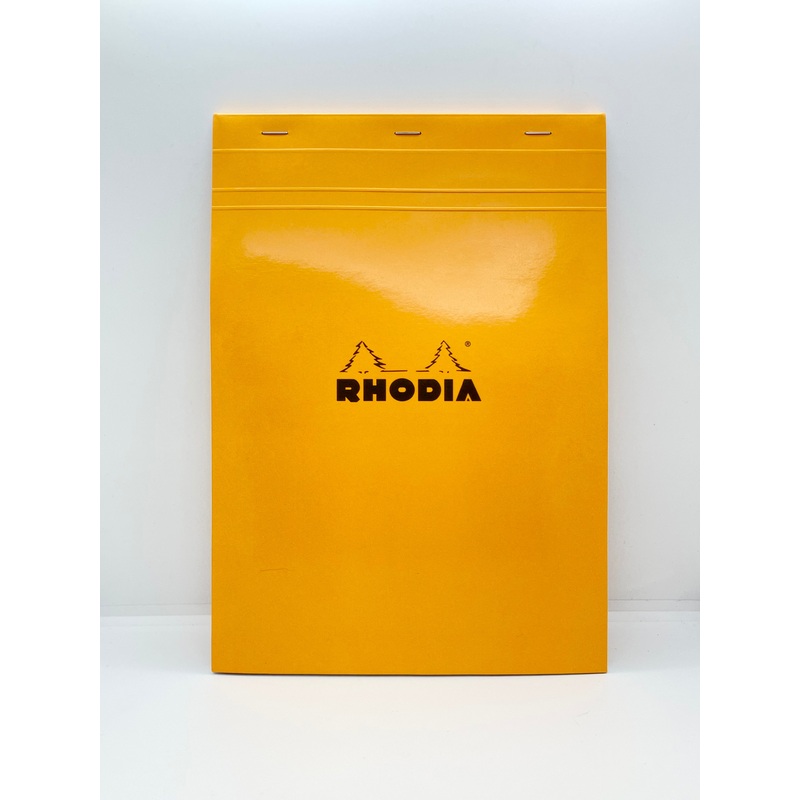 Rhodia Stapled Notepad #18 Graph Orange