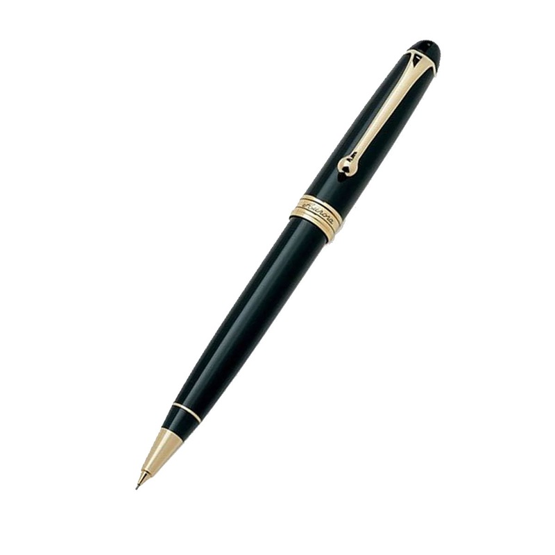 Aurora “88” Gold Plated Collection Black Resin .7Mm Pencil