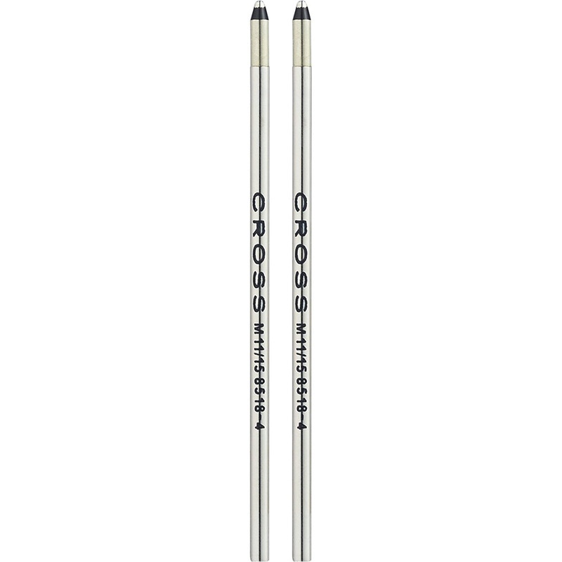 Cross Mini Ballpoint Pen Refill – Black – Medium – Dual Pack 8518-4