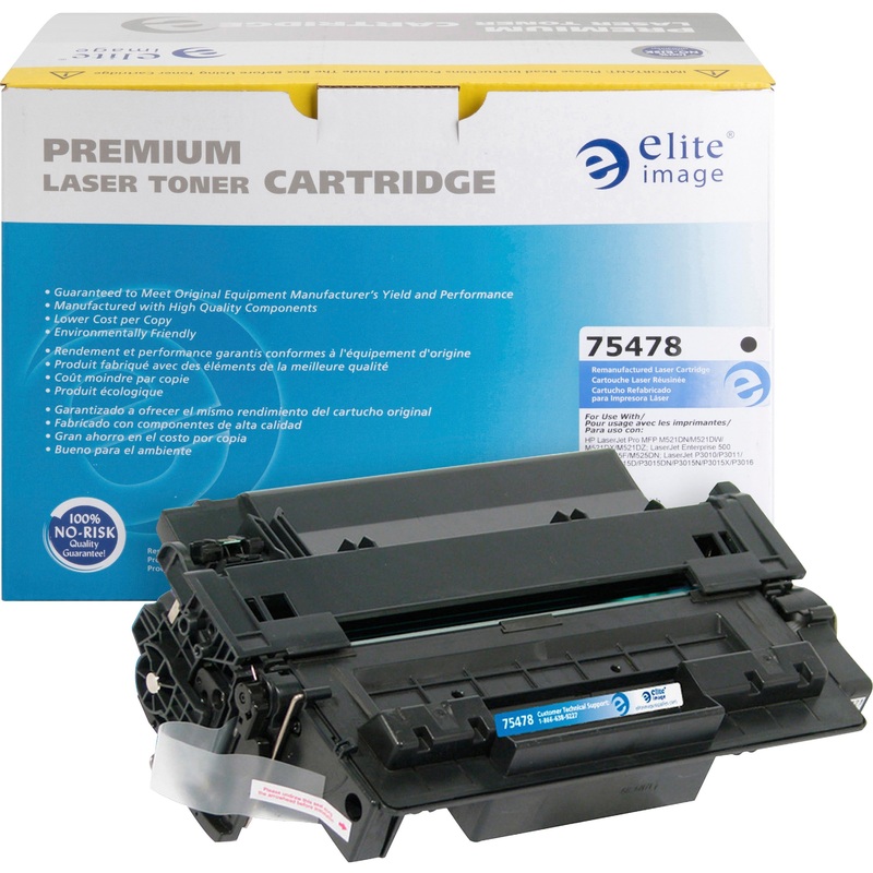 Elite Image Remanufactured Laser Toner Cartridge 55A (CE255A) – Black – 1 Each – 6000 Pages