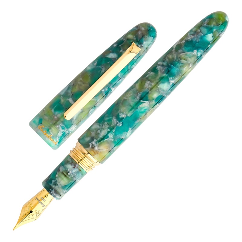 Esterbrook Estie Oversize Fountain Pen – Sea Glass GT Extra Fine