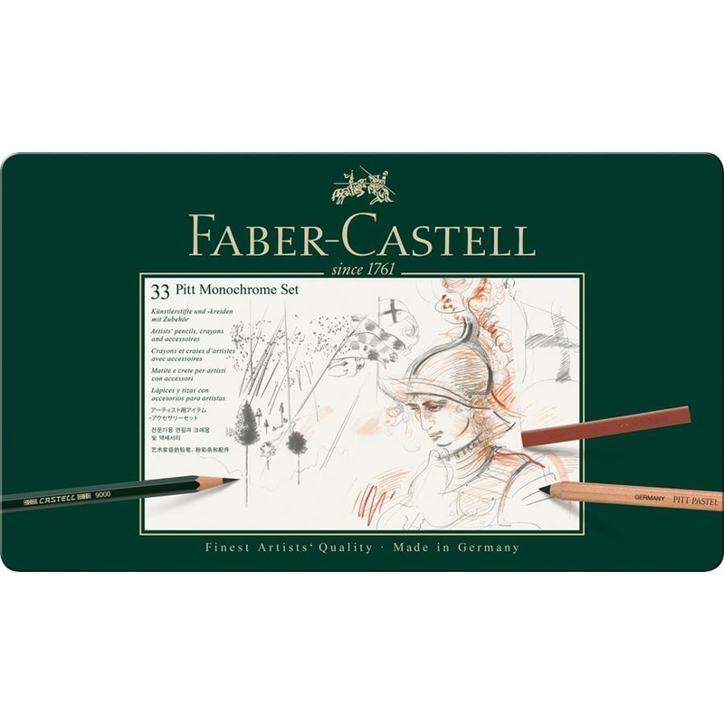 Faber-Castell PITT Monochrome Set of 33
