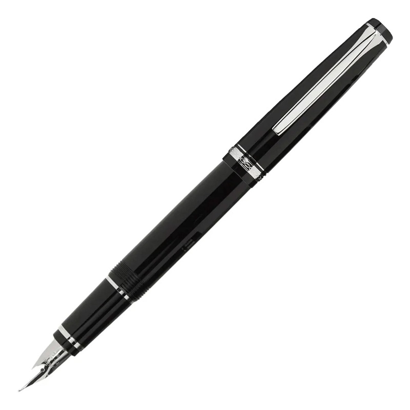 Pilot Falcon Resin Fountain Pen – Black CT Soft Extra Fine