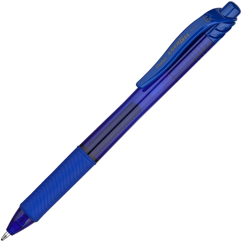 EnerGel EnerGel-X Retractable Gel Pens – 1 mm Bold Pen Point – Refillable – Retractable – Blue Ink – Gel-based – Blue Barrel – Metal Tip – 1 Each