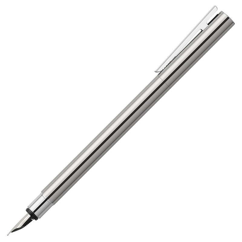 Faber-Castell Neo Slim Fountain Pen – Stainless Steel CT Fine
