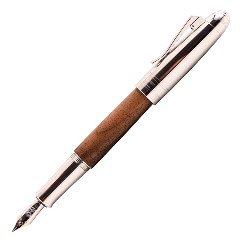 Graf Von Faber-Castell Magnum Fountain Pen – Caucasian Walnut Wood Extra FIne