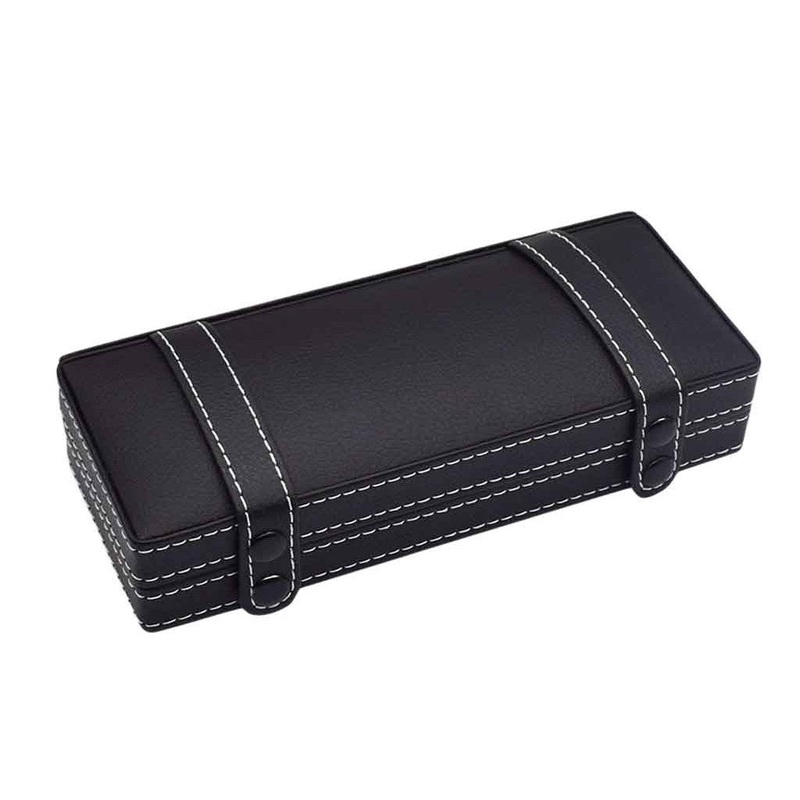 Luxury Black Leather Pen Box