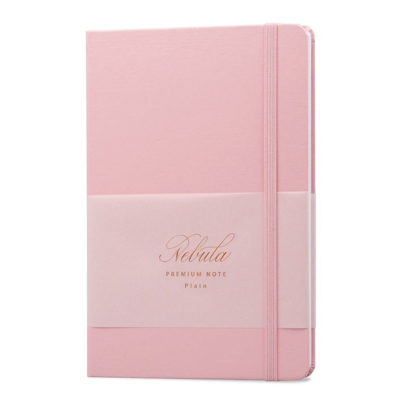 Nebula Premium Notepad, 90g White Paper, Orchid Pink Plain