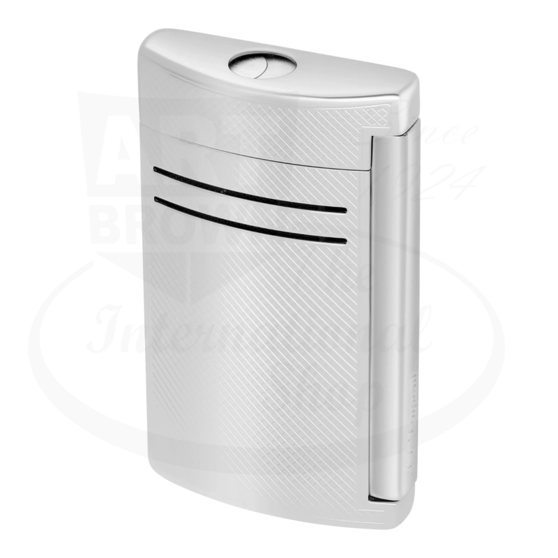 S.T. Dupont Maxijet Chrome Grid Lighter, 020157N