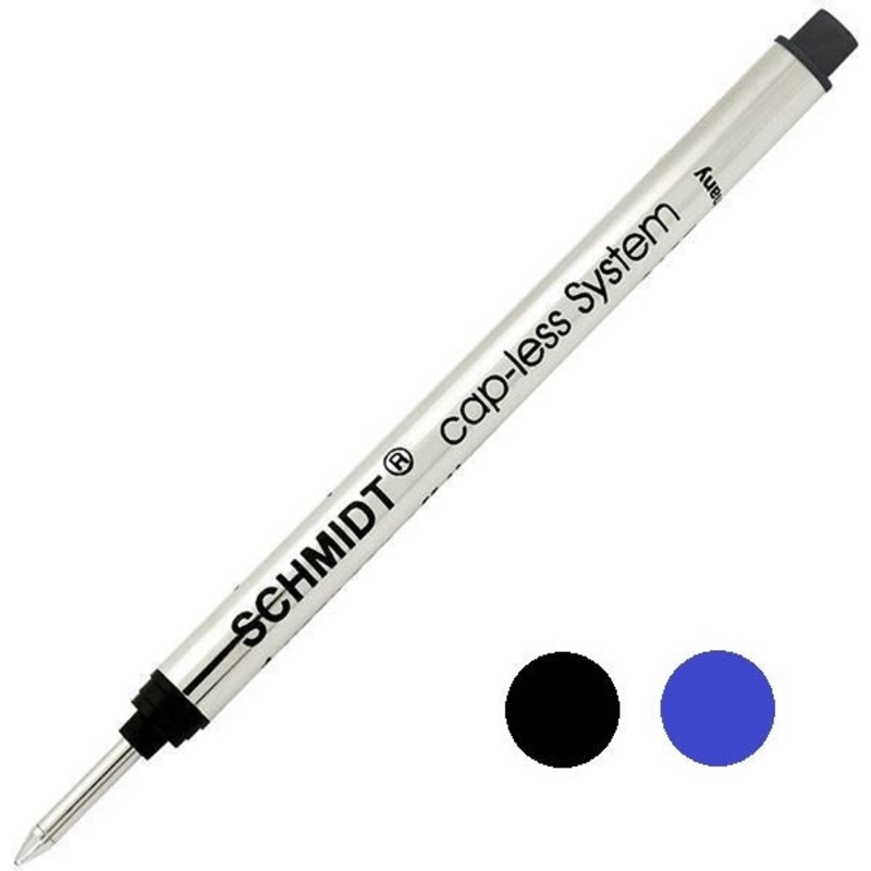 Schmidt Long Capless Rollerball Pen Refill, 8126, 8127, 8120 Black Fine 1 Refill