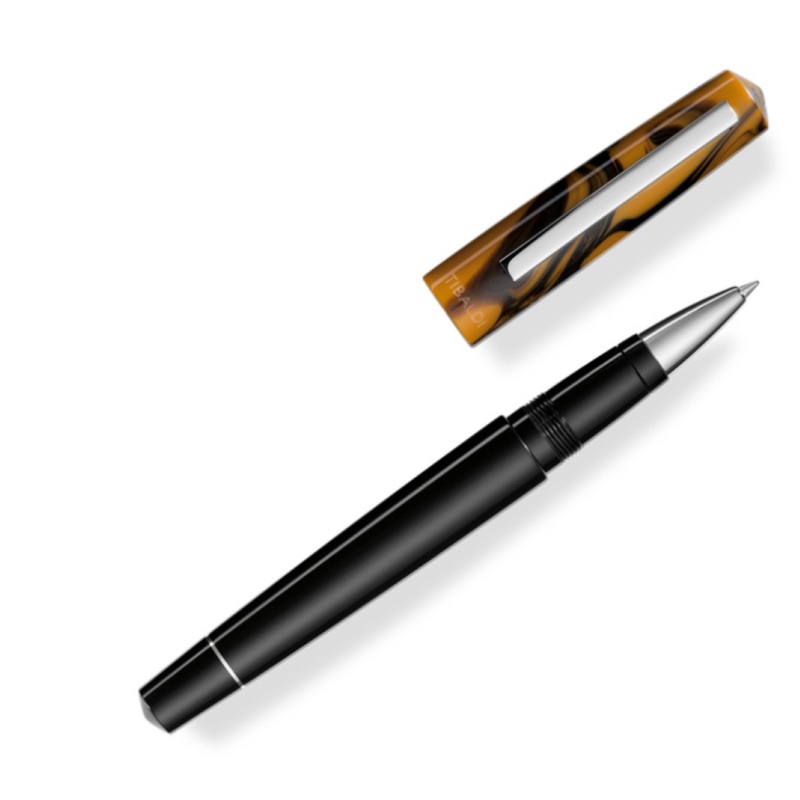 Tibaldi Infrangibile Chrome Yellow Resin Rollerball Pen
