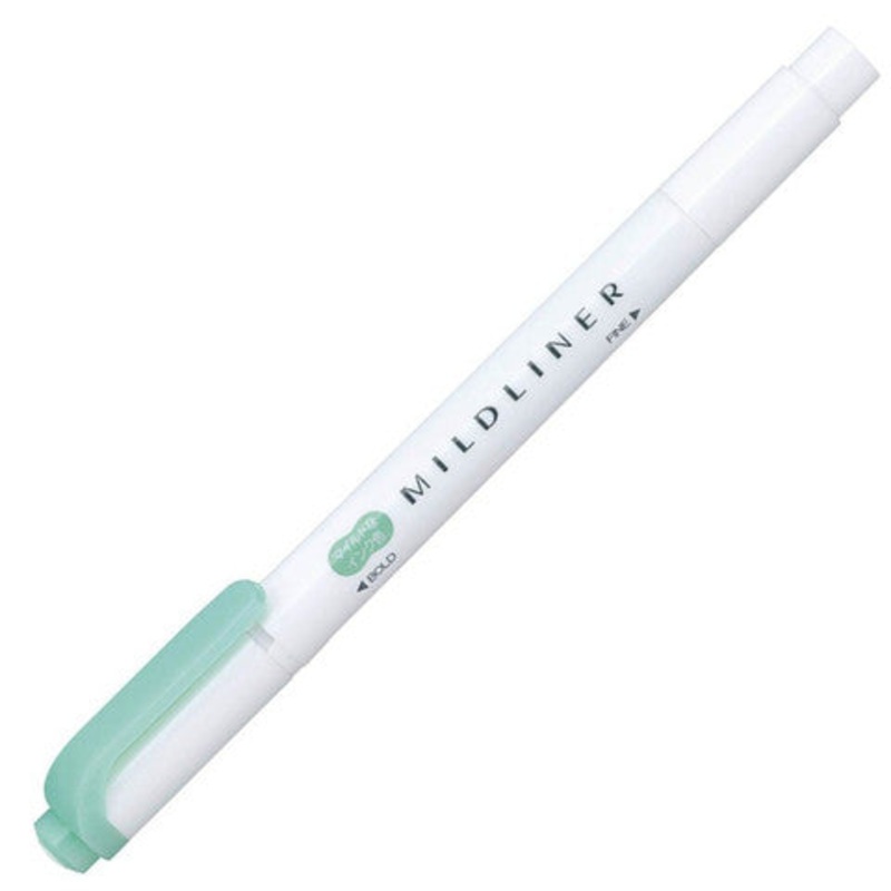 Zebra Mildliner Double Ended Highlighter – Blue Green