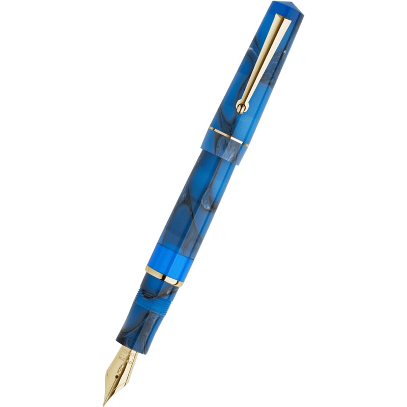 Delta Duna Reborn Fountain Pen – Blue Oasis – 14k Gold Extra Fine