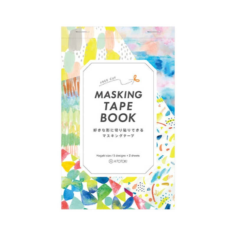Hitotoki Masking Tape Book PostCard Size Paint