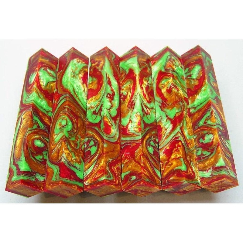 Lava Lamp Pen Blank #86 – Tourmaline Twist