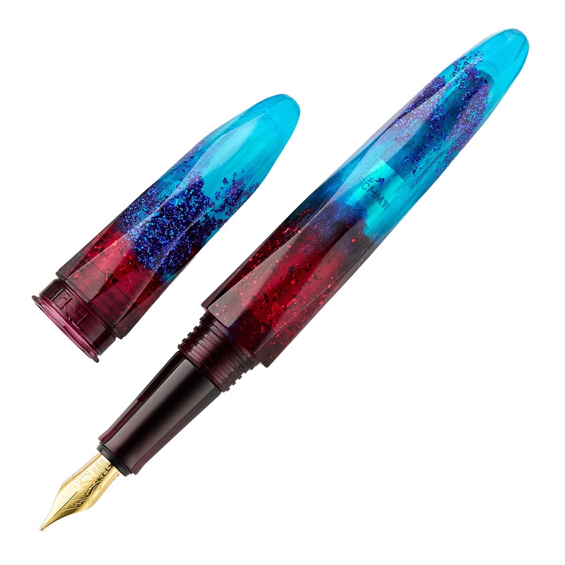 BENU Briolette Fountain Pen – Fiery Azure Extra-Fine