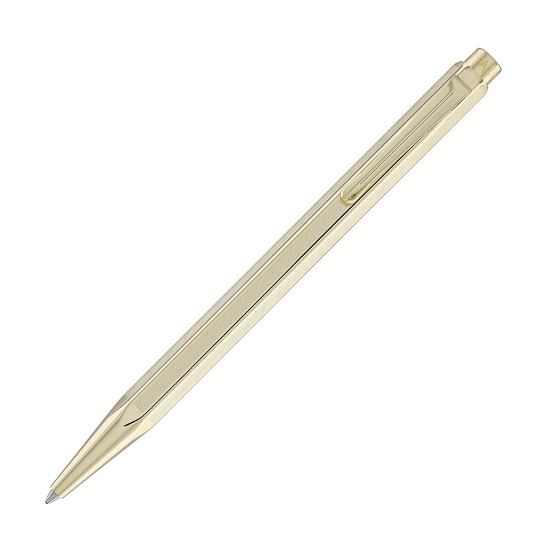 Caran d’Ache Ecridor Chevron Ballpoint Pen in Gilded