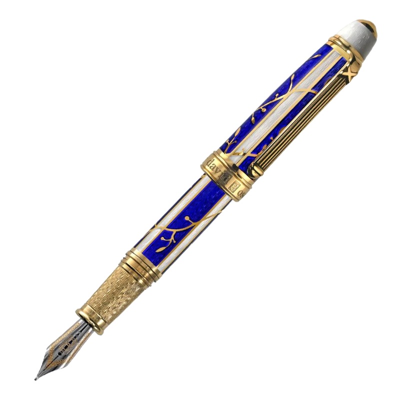 David Oscarson Trellis Sapphire Pen Fountain Pen Fine