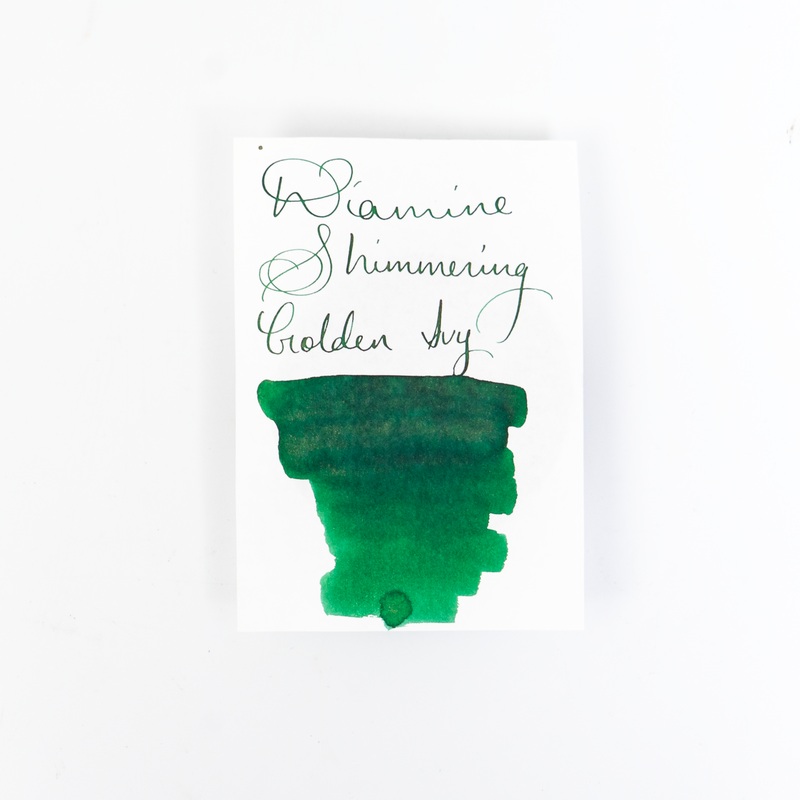 Diamine Golden Ivy (50ml) Bottled Ink (Shimmering Gold)