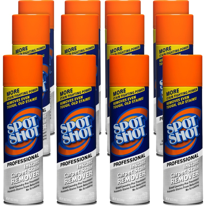 Spot Shot Professional Instant Carpet Stain Remover – For Carpet – 18 fl oz (0.6 quart) – Recommended For: Stain Remover, Odor Remover, Grease Remover, Coffee Remover, Wine Remover, Food Remover, Spill Remover, Ink Remover, Dirt Remover, Lipstick Remover,