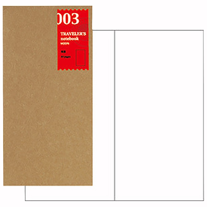 Traveler’s Notebook 003 Refill – Regular Size – Blank