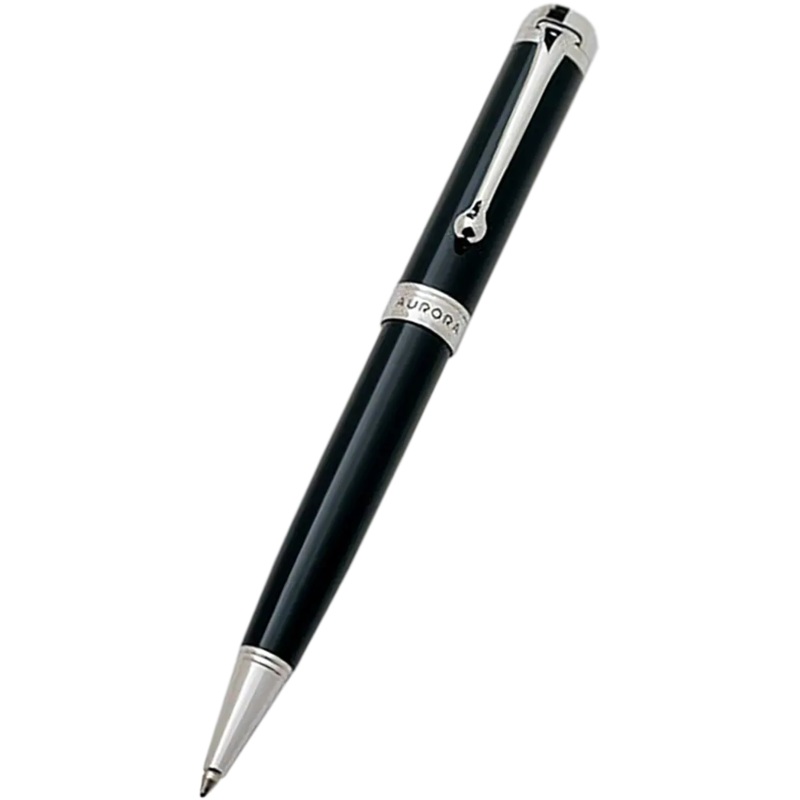 Aurora Talentum Finesse Ballpoint Pen – Black – Chrome Trim