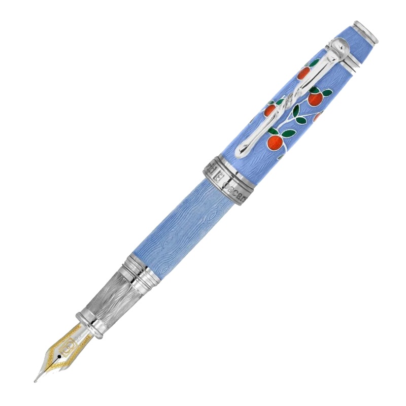 David Oscarson Tree of Life Azure Blue Pen Fountain Pen Fine