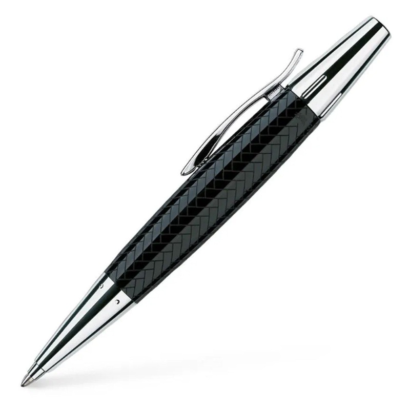 Faber-Castell E-motion Ball Pen – Parquet Black CT