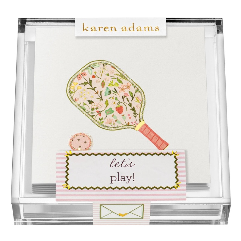 Karen Adams – Pickleball Paddle Gift Enclosure Box  (3″ x 3″)