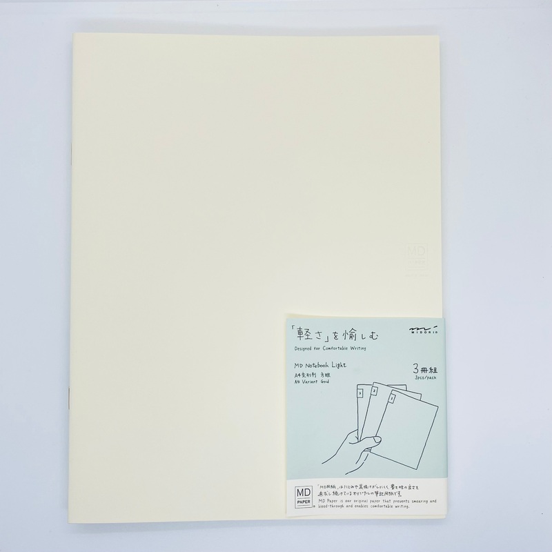 Midori MD Notebook Light A4 Variant Grid (3-Pack)