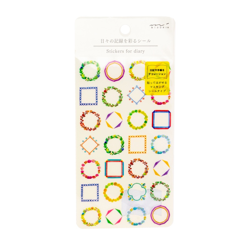 Midori Planner Stickers – Daily Records Frames