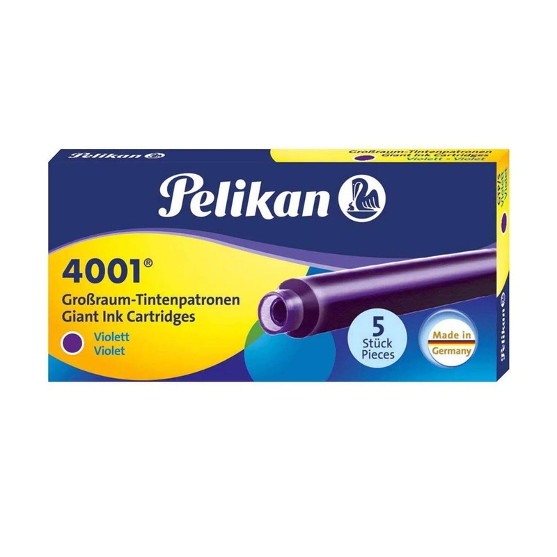 Pelikan 4001 Large Ink Cartridge Pack of 5 – Violet
