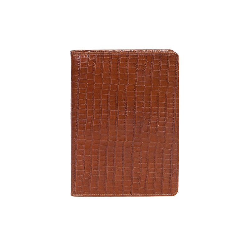 Scully 1046R Leather Journal Dark Brown Croc