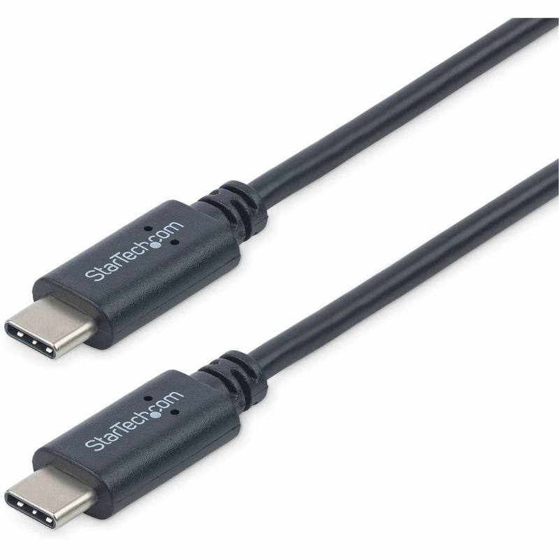 StarTech.com USB-C Cable – M/M – 1 m (3 ft.) – USB 2.0 – 3.28 ft USB-C Data Transfer Cable for MacBook, Chromebook, Notebook, Smartphone, Tablet, Wall Charger, Computer – First End: 1 x 24-pin USB 2.0 Type C – Male – Second End: 1 x 24-pin USB 2.0 Type C