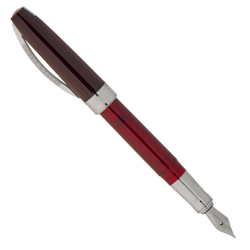 Visconti Michelangelo Red Fontain Pen Fine (F)