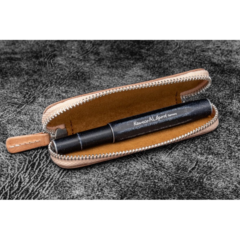 Galen Leather 1 Pen Case for Kaweco – Pocket Pen in Undyed Leather