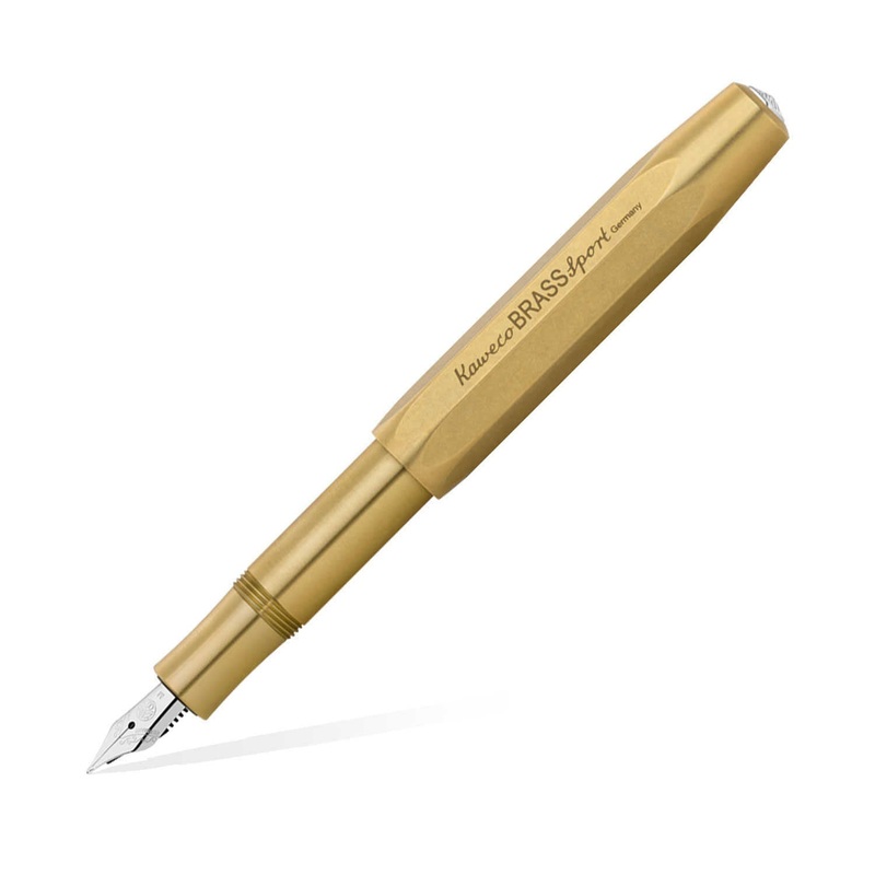 Kaweco Brass Sport Fountain Pen with Optional Clip – Brass Extra Fine