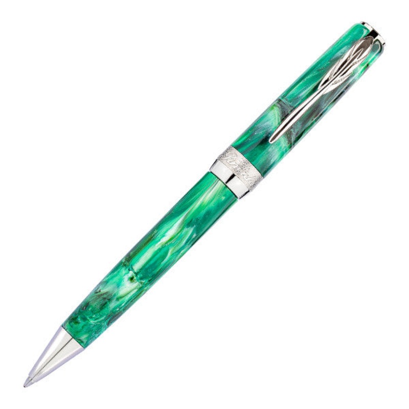 Pineider La Grande Bellezza Gemstone Ballpoint Pen, Malachite Green
