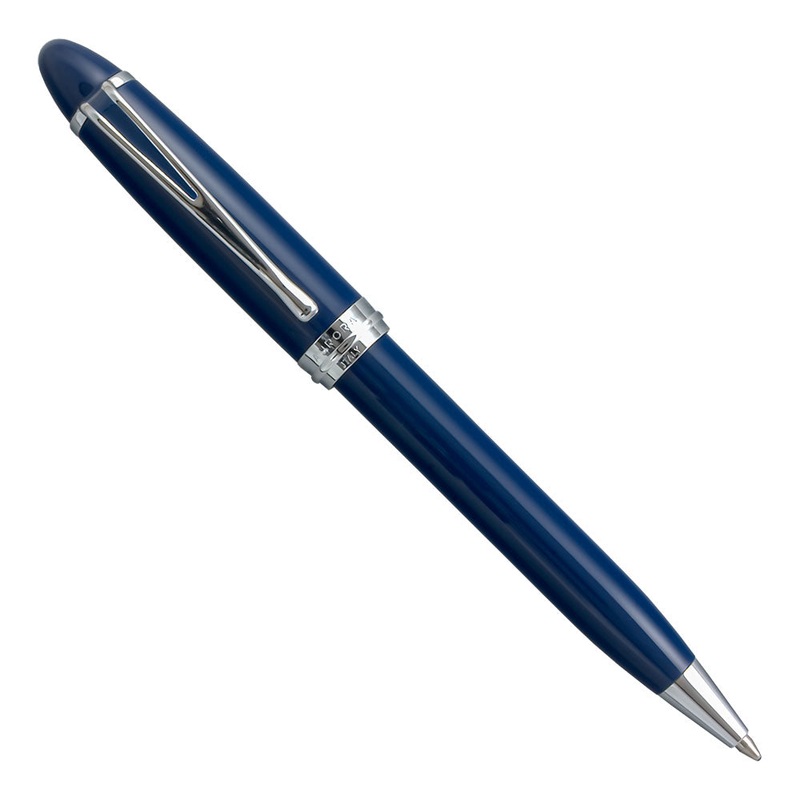 Aurora Ipsilon Deluxe Ballpoint Blue Chrome Trim