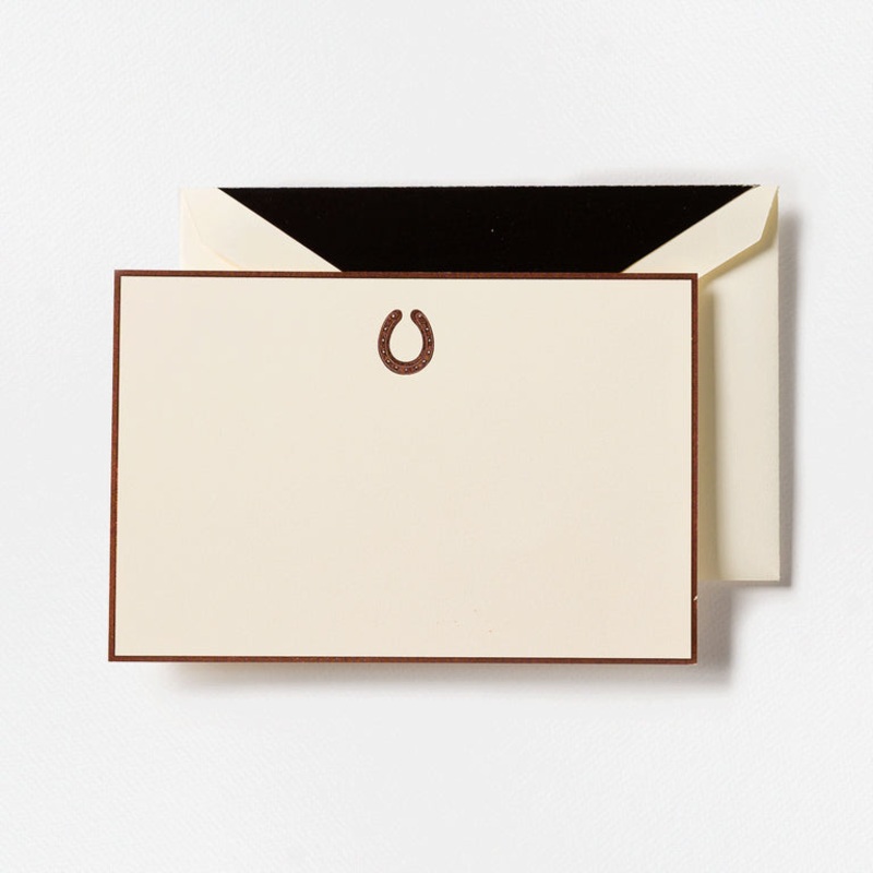 Crane Horseshoe Card (10 ea)