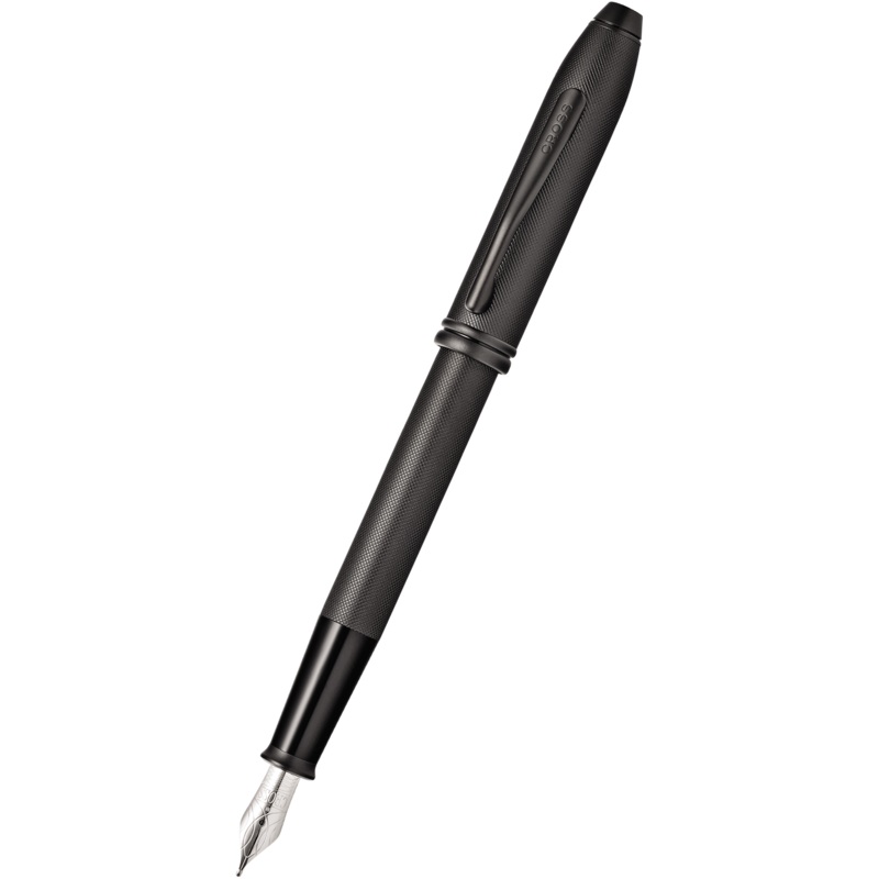 Cross Townsend Fountain Pen – Black Micro Knurl Medium
