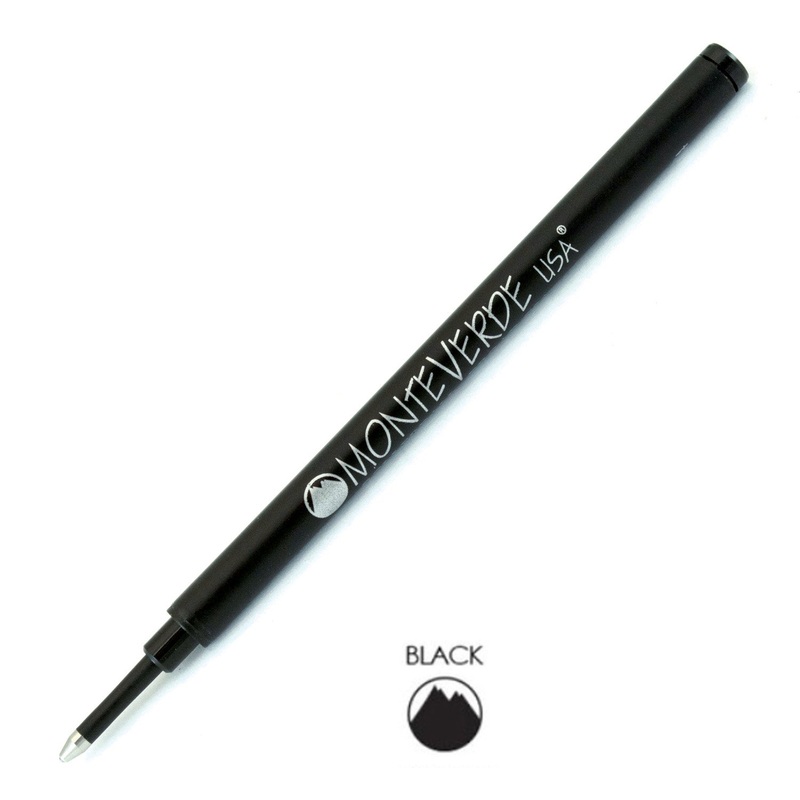 Monteverde Roller Ball Pen Refill – Medium – Black – Pack of 2