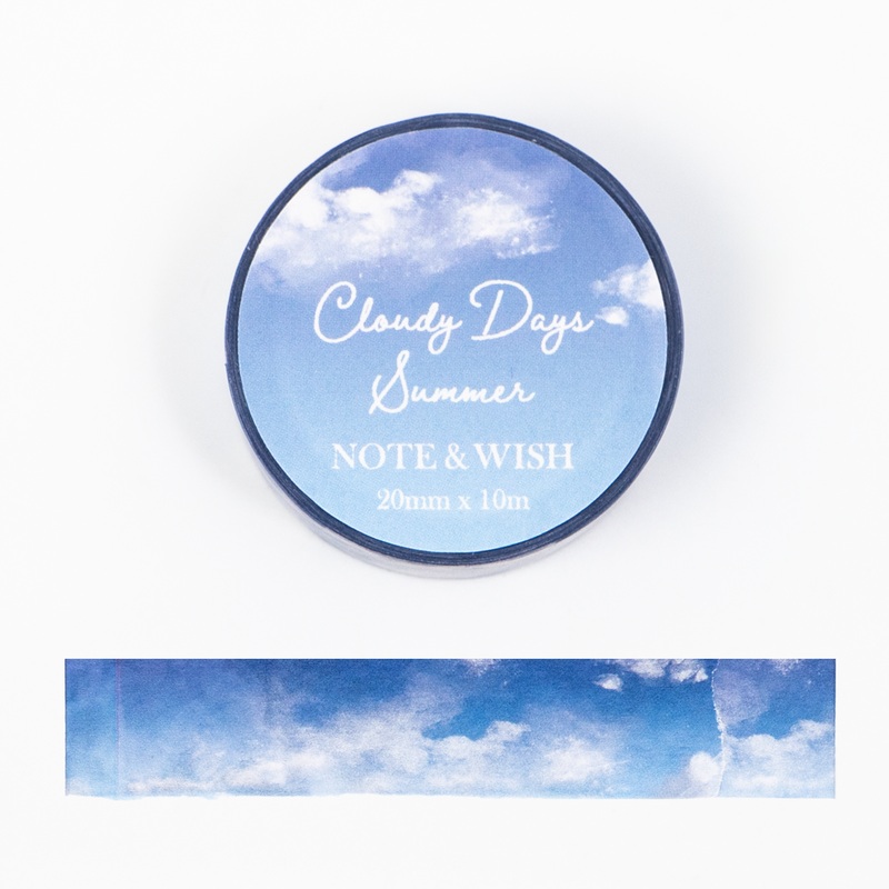 Note & Wish Washi Tape – Cloudy Days Summer