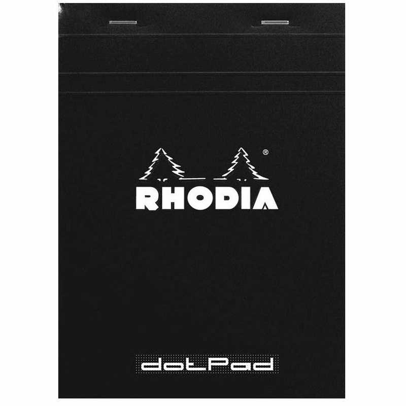 Rhodia No. 16 Staplebound Pad Dot Grid Black
